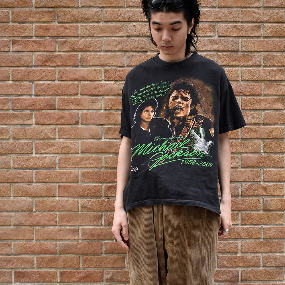 Y2K Michael Jackson “memorial” Tシャツ 250423H