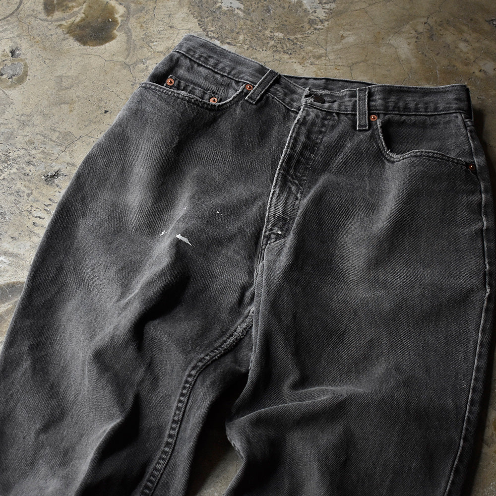 90’s Levi's 881 オレンジタブ ブラック デニムパンツ Euro製 240304H