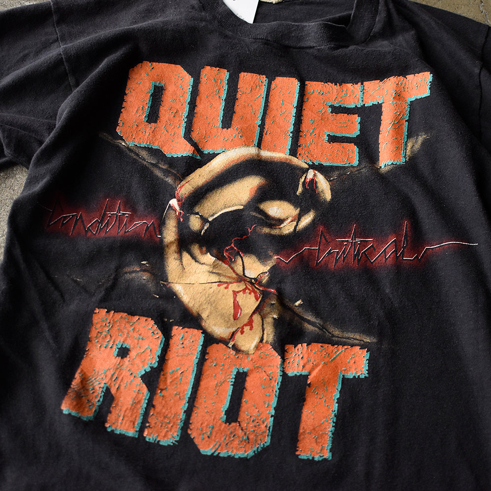 80's QUIET RIOT “Condition Critical” Tour 1984 ロック Tシャツ 250729H