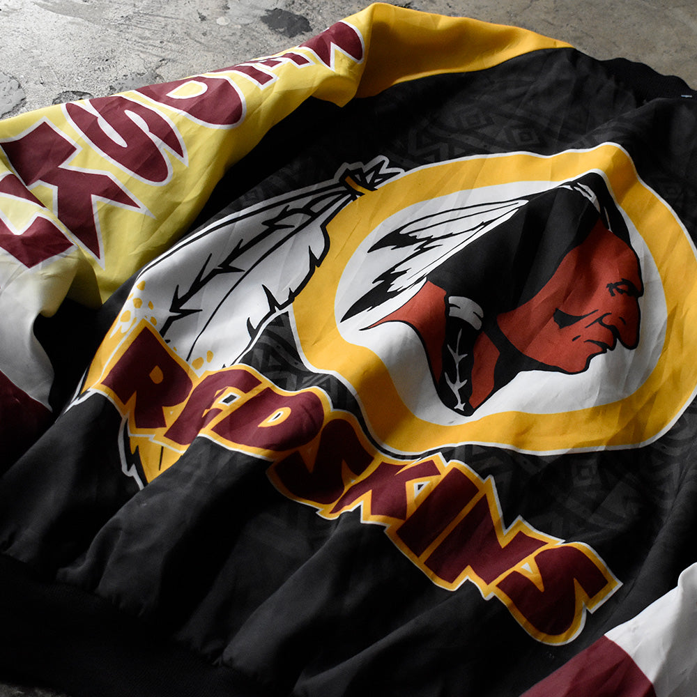 90's Chalk Line NFL “Washington Redskins” ナイロンアワードジャケット USA製 230929