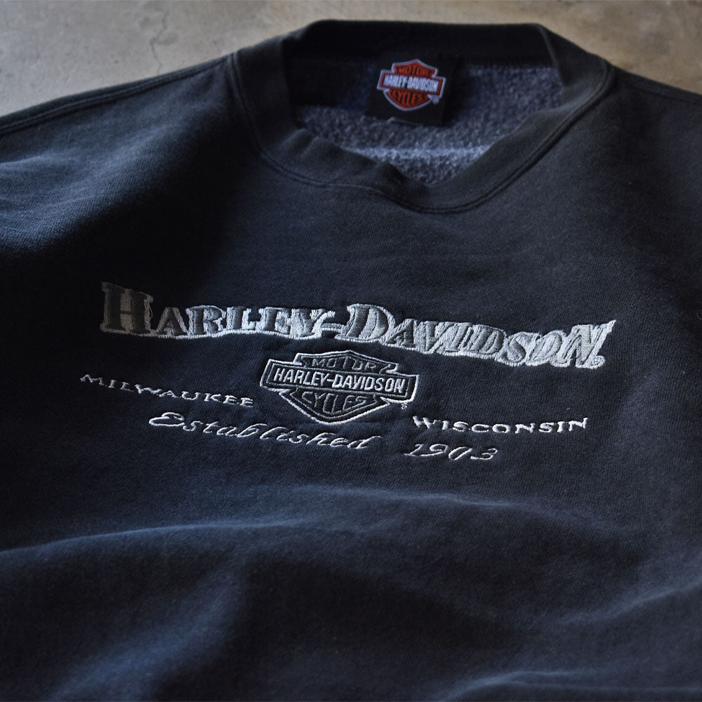 90’s Harley-Davidson logo刺繍 スウェット 231023