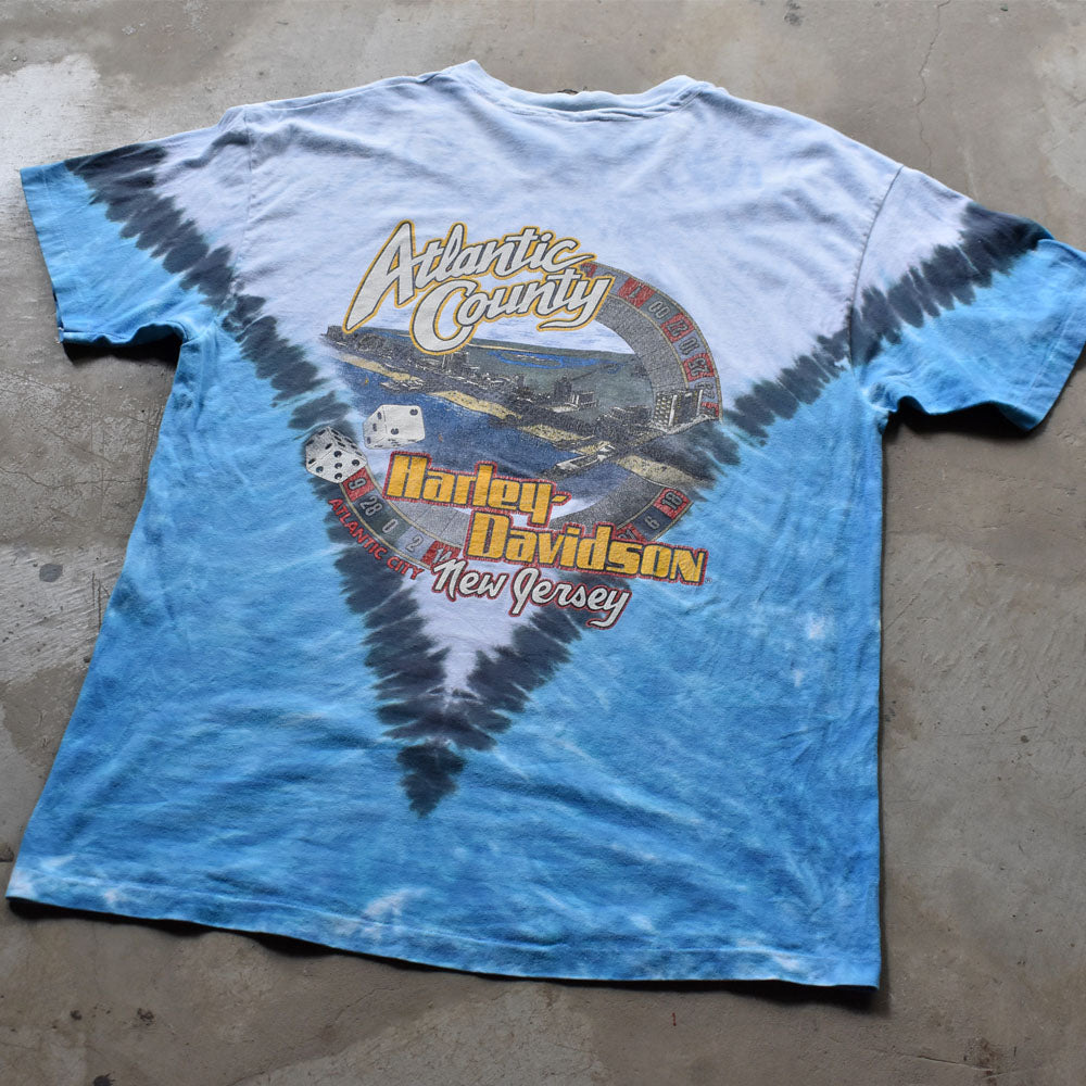 90’s Harley-Davidson “Atlantic country” タイダイ Tシャツ USA製 240508