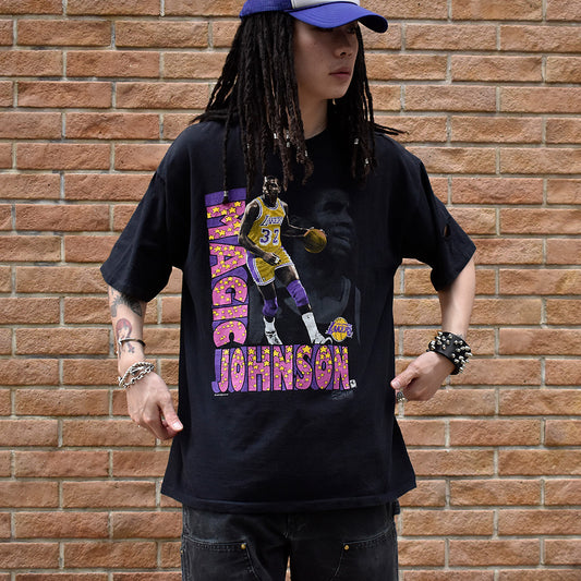 90's NBA Los Angeles Lakers “Magic Johnson“ Tシャツ USA製 240501H