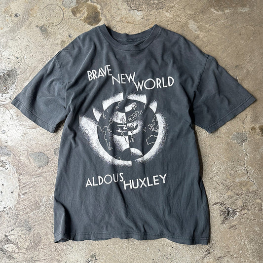 90's～ “Brave New World” by Aldous Huxley Tシャツ 240422H