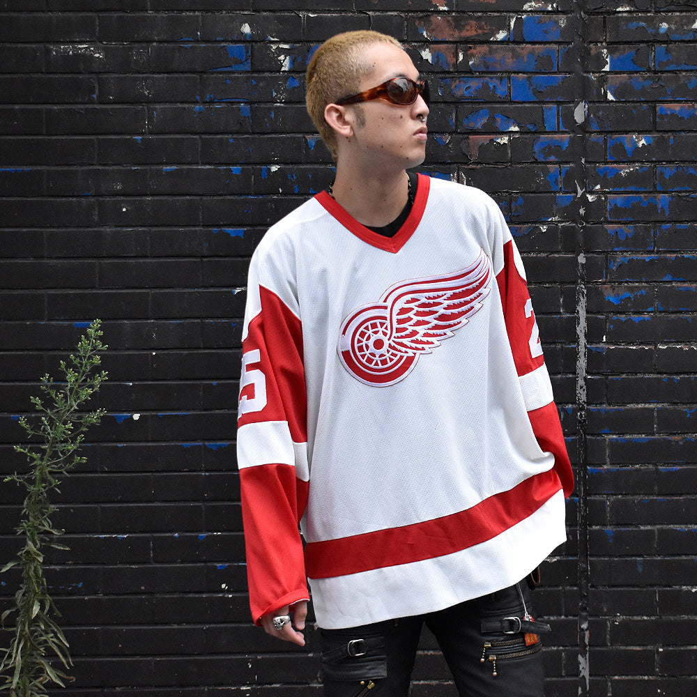 Y2K CCM NHL “Detroit Red Wings” Darren McCarty ホッケーシャツ 241010
