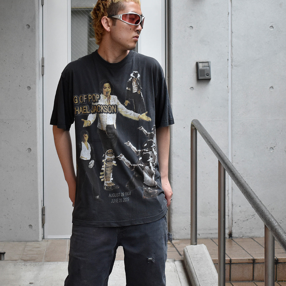 Y2K Michael Jackson “King of Pop“ memorial” Tシャツ 250611H