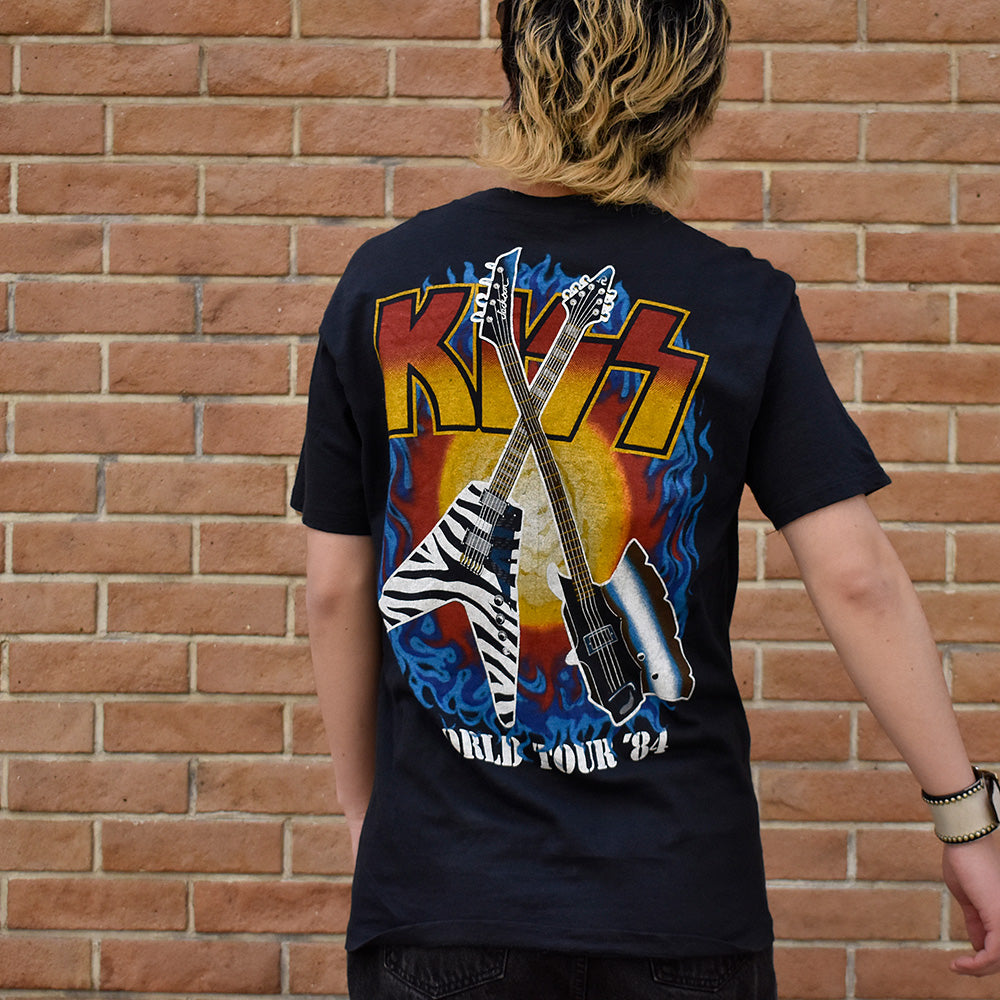 80's KISS “World Tour '84” Tシャツ 240413H