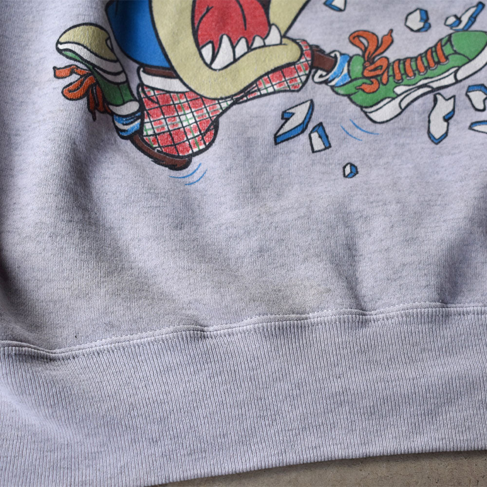 90’s Looney Tunes “Basket ball” TAZ キャラ スウェット USA製 240111