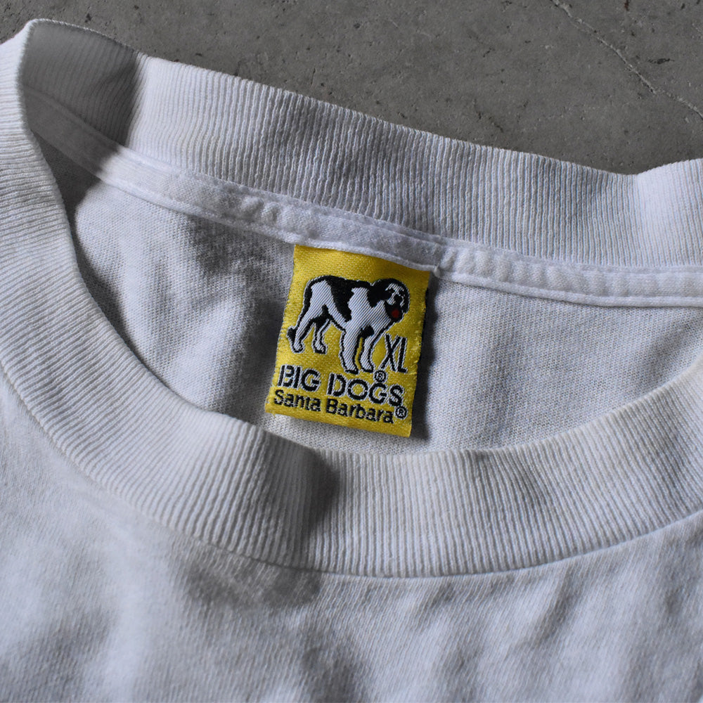 90's BIG DOGS “PUT YOUR TAIL ON THE LINE” 両面プリント Tシャツ USA製 240421