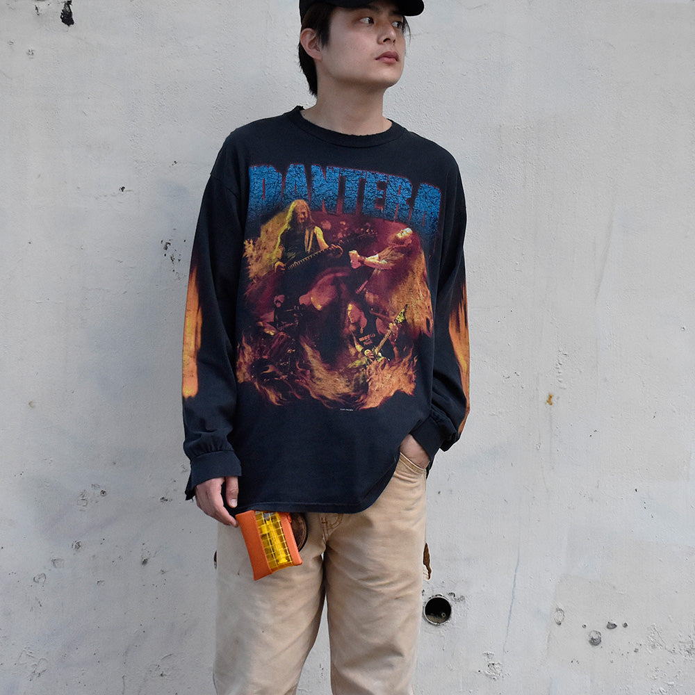 Y2K Pantera “Reinventing The Steel” ロングスリーブTシャツ 250625H