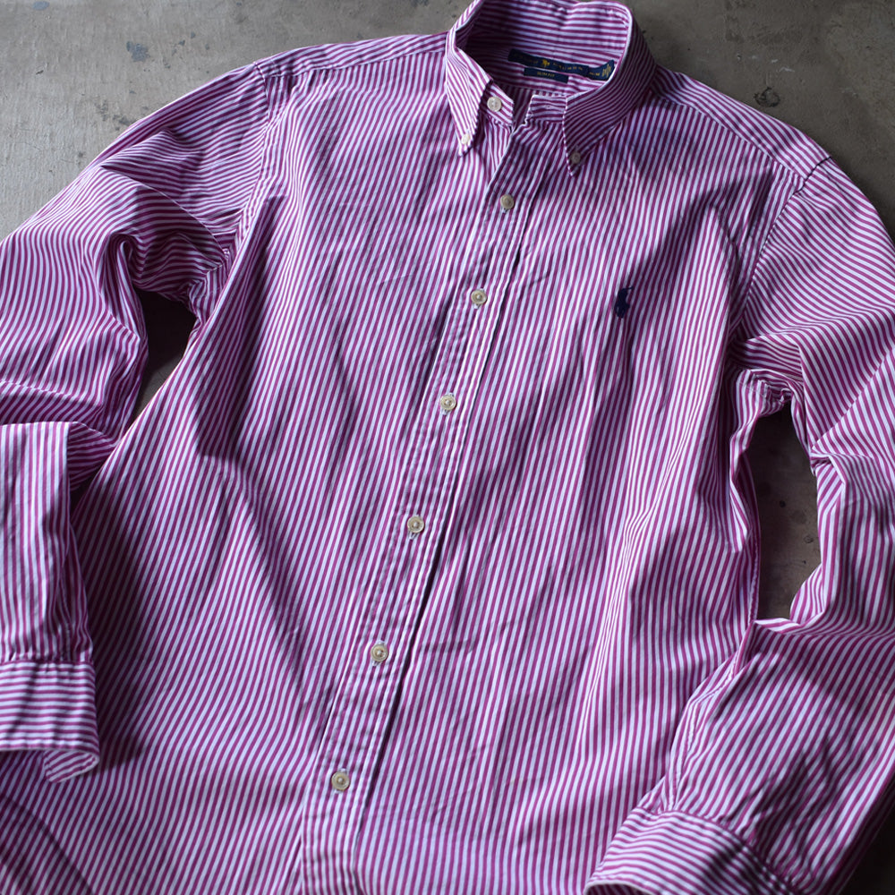 Ralph Lauren/ラルフローレン “SLIM FIT” ストライプ ボタン