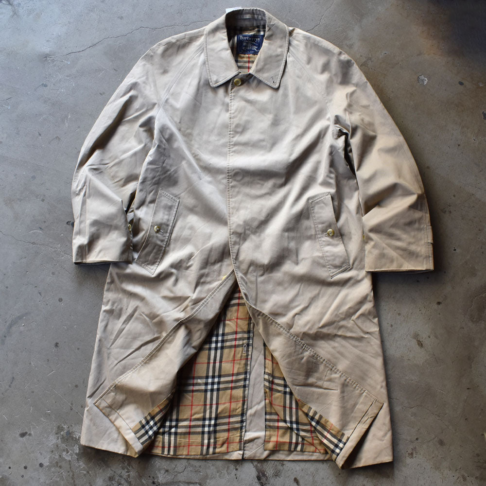 80's Burberry バーバリーチェック ライナー付き バルマカーンコート ...