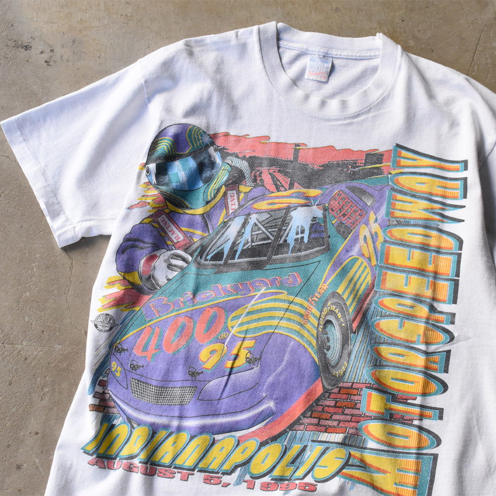 90’s “Indianapolis Motor Speedway” レーシング Tシャツ USA製 250511