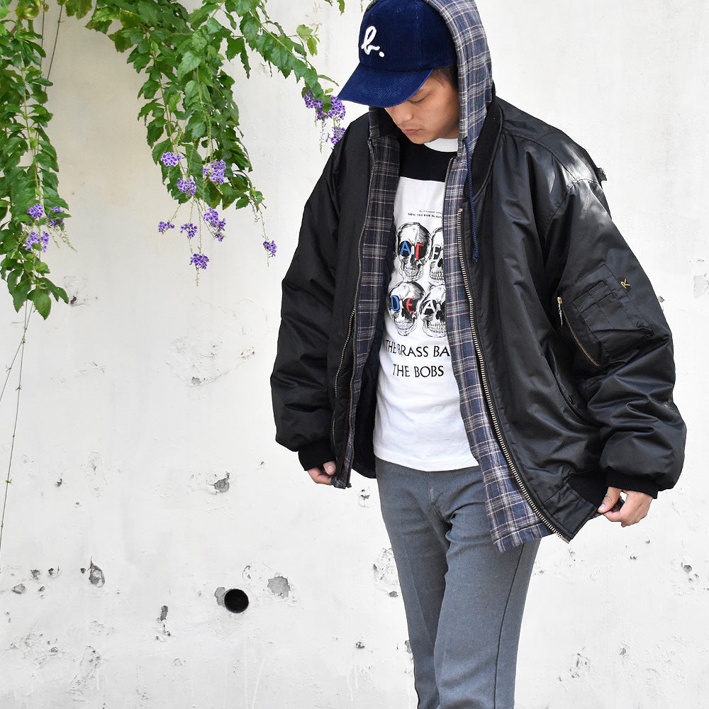 Y2K ROTHCO big size! ブラック MA-1 ジャケット 241102H