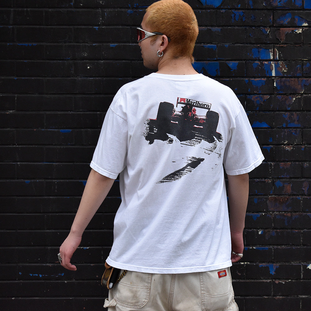 90's~ “Marlboro“ Racing! ポケットTシャツ USA製 250411H