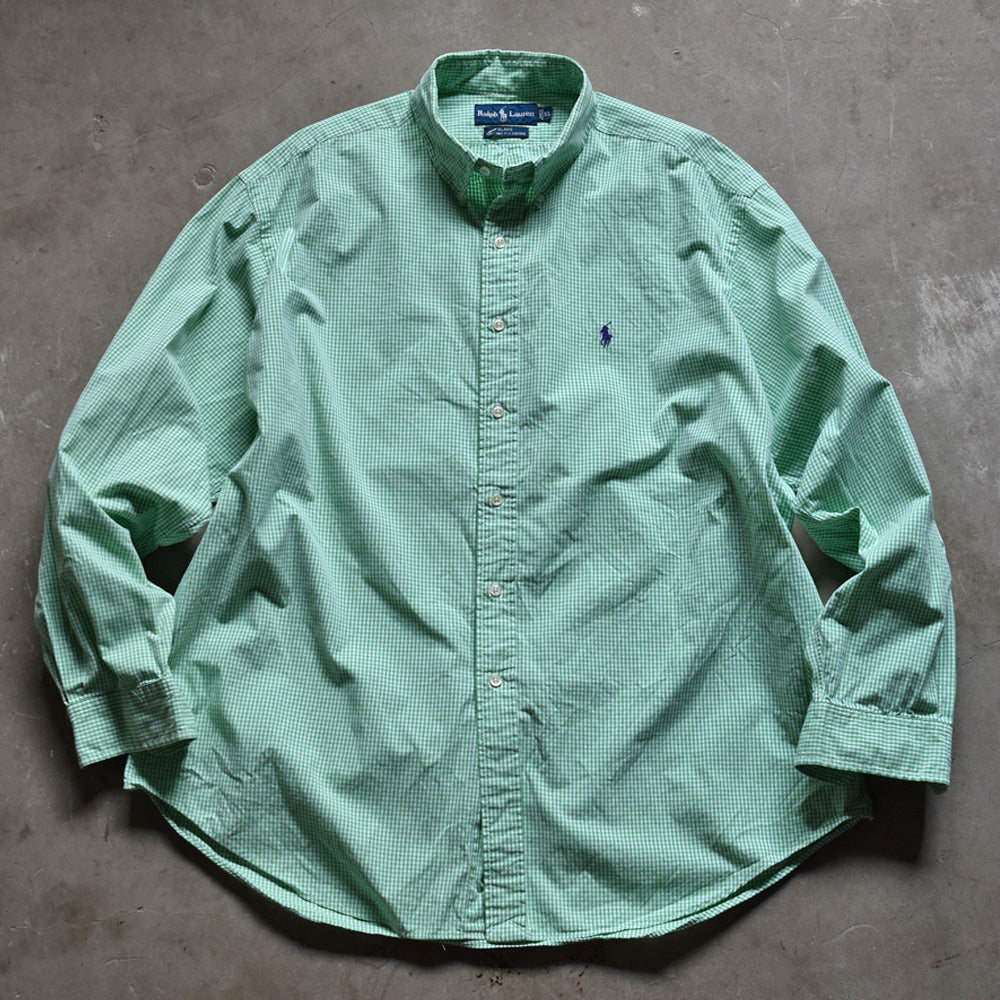 90's Ralph Lauren/ラルフ ローレン “BLAKE” ギンガムチェック ボタンダウンシャツ 230501