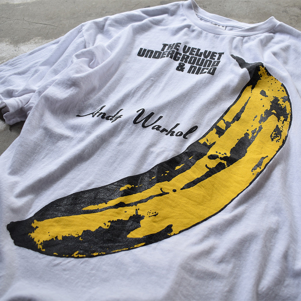 93年 VELVET UNDERGROUND バナナ Tシャツ L 黒 USA製 ビンテージ 90s ...