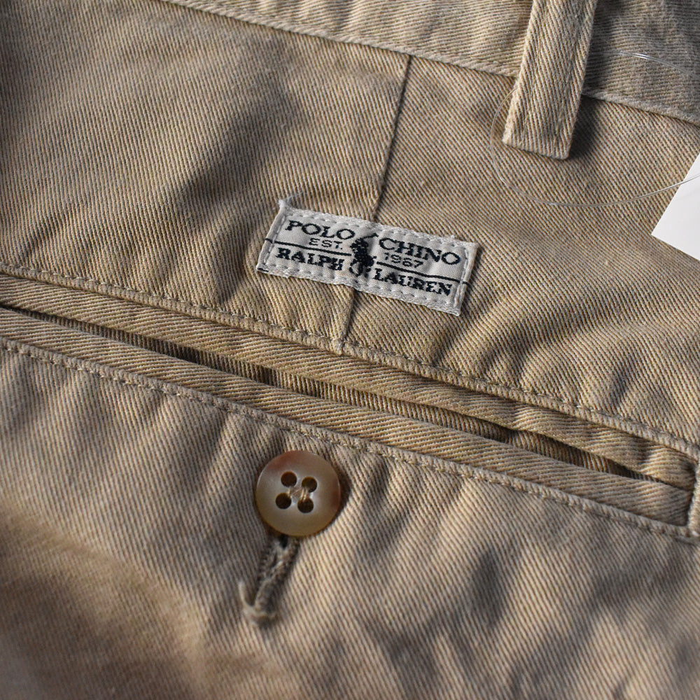 90's Polo Ralph Lauren “HAMMOND PANT” ツータック チノパン 240321 S2027