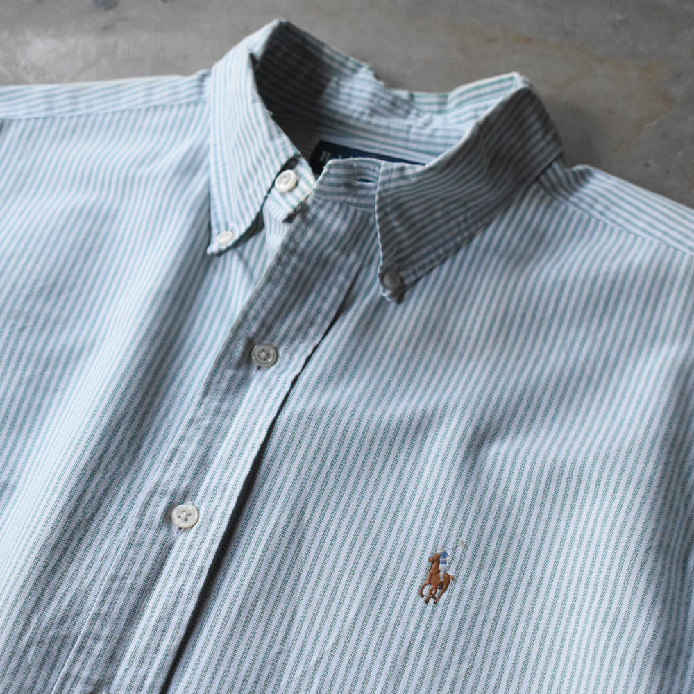 90's Ralph Lauren “BLAKE” ストライプ ボタンダウンシャツ 240821 S2145