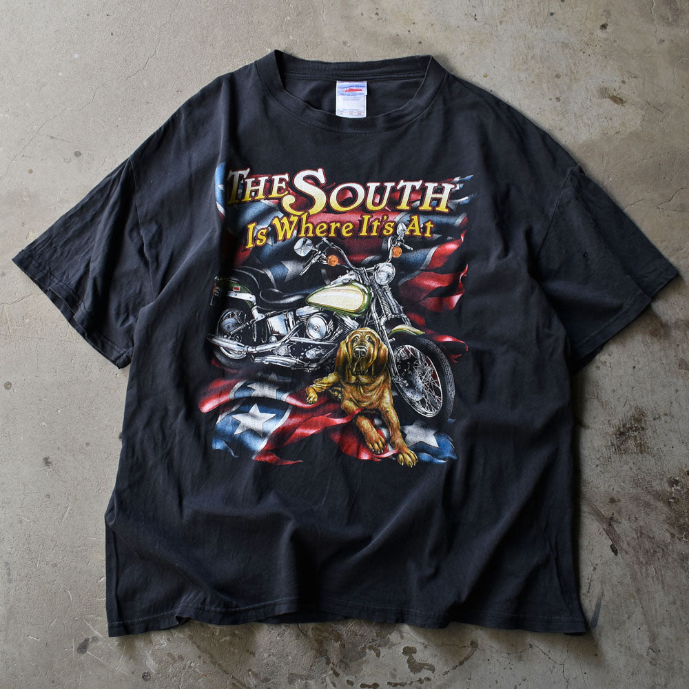 90's ”The south is where it's at” Motorcycle Tシャツ 230529