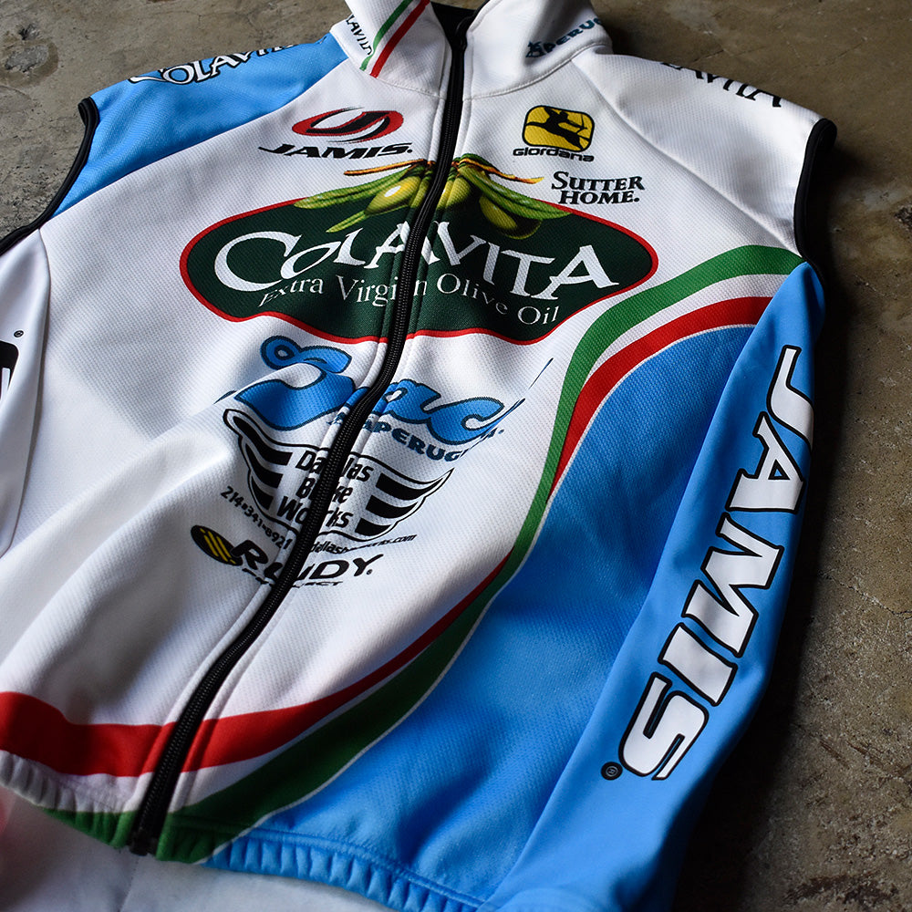 Giordano サイクリング フルジップベスト Italy製 240523H