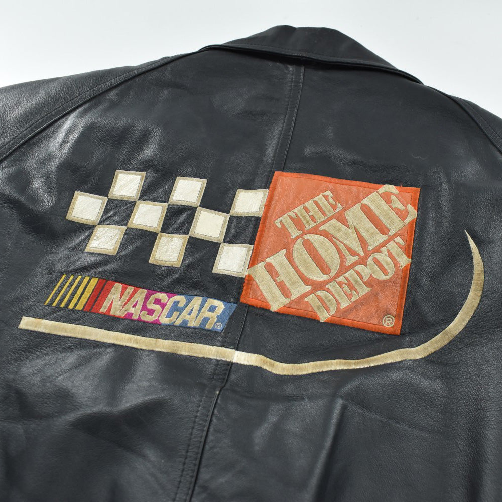 Y2K NASCAR Tony Stewart #20 Home Depot Racing レザー レーシングジャケット 261016H