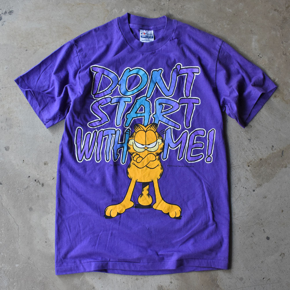 70's Garfield “DON`T START WTH ME”キャラTシャツ USA製 240705