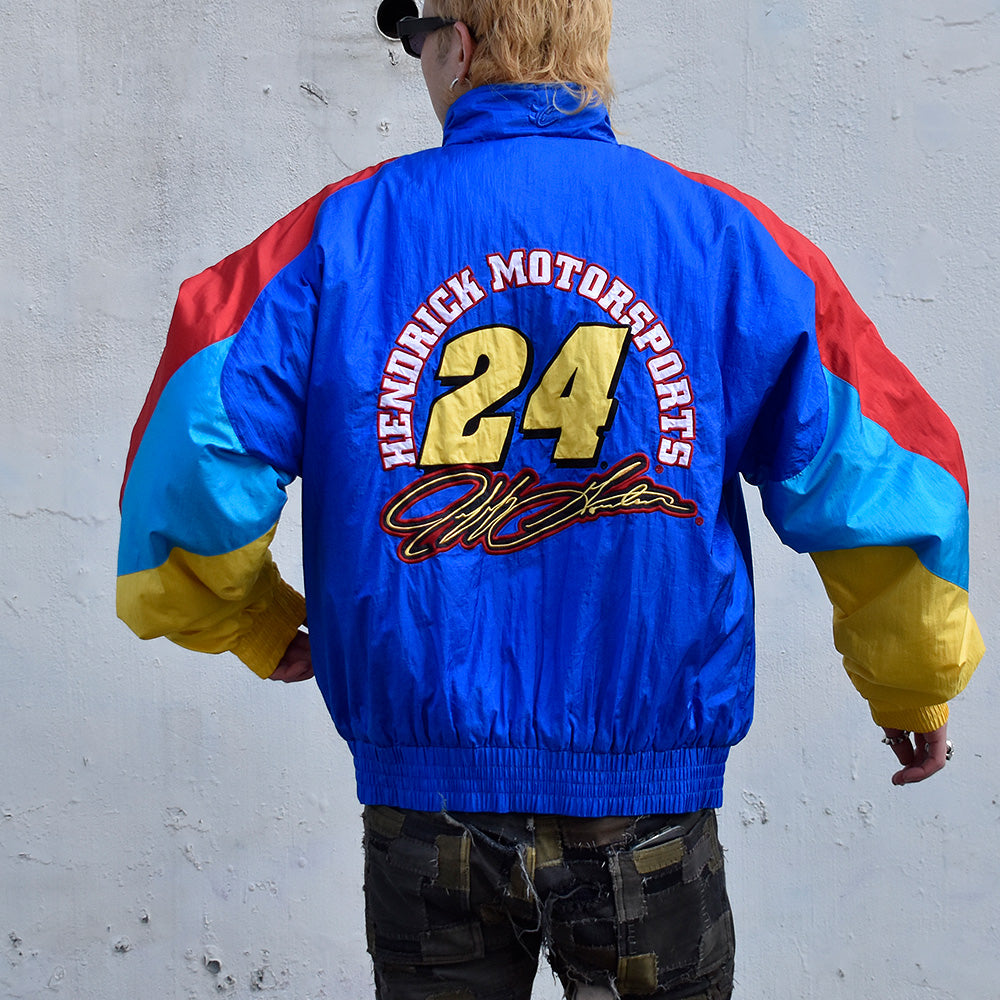 90's Chase Authentics 中綿入り ナイロン レーシングジャケット 240101H