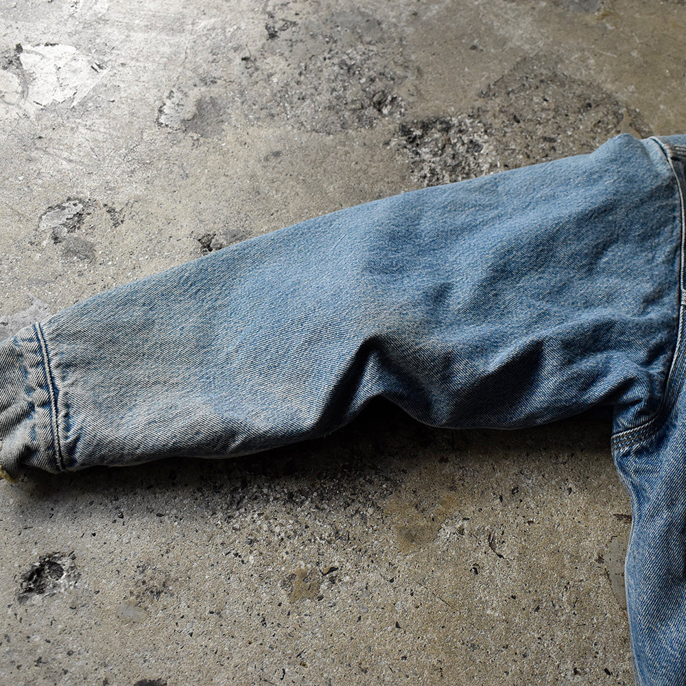 90's~ Carhartt デニム トラッカージャケット ブランケットライナー USA製 231202H