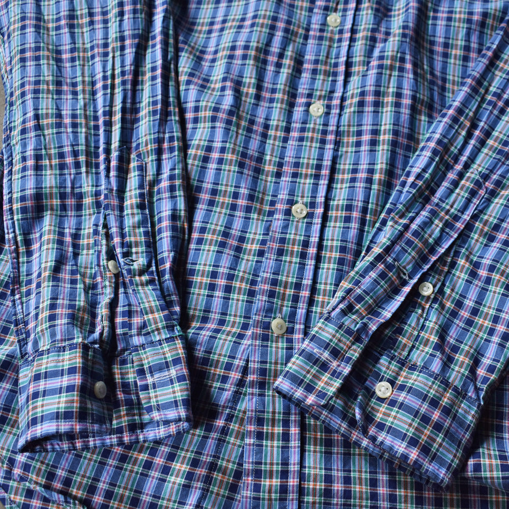 Ralph Lauren/ラルフローレン “SLIM FIT” タータンチェック ボタンダウンシャツ 230521