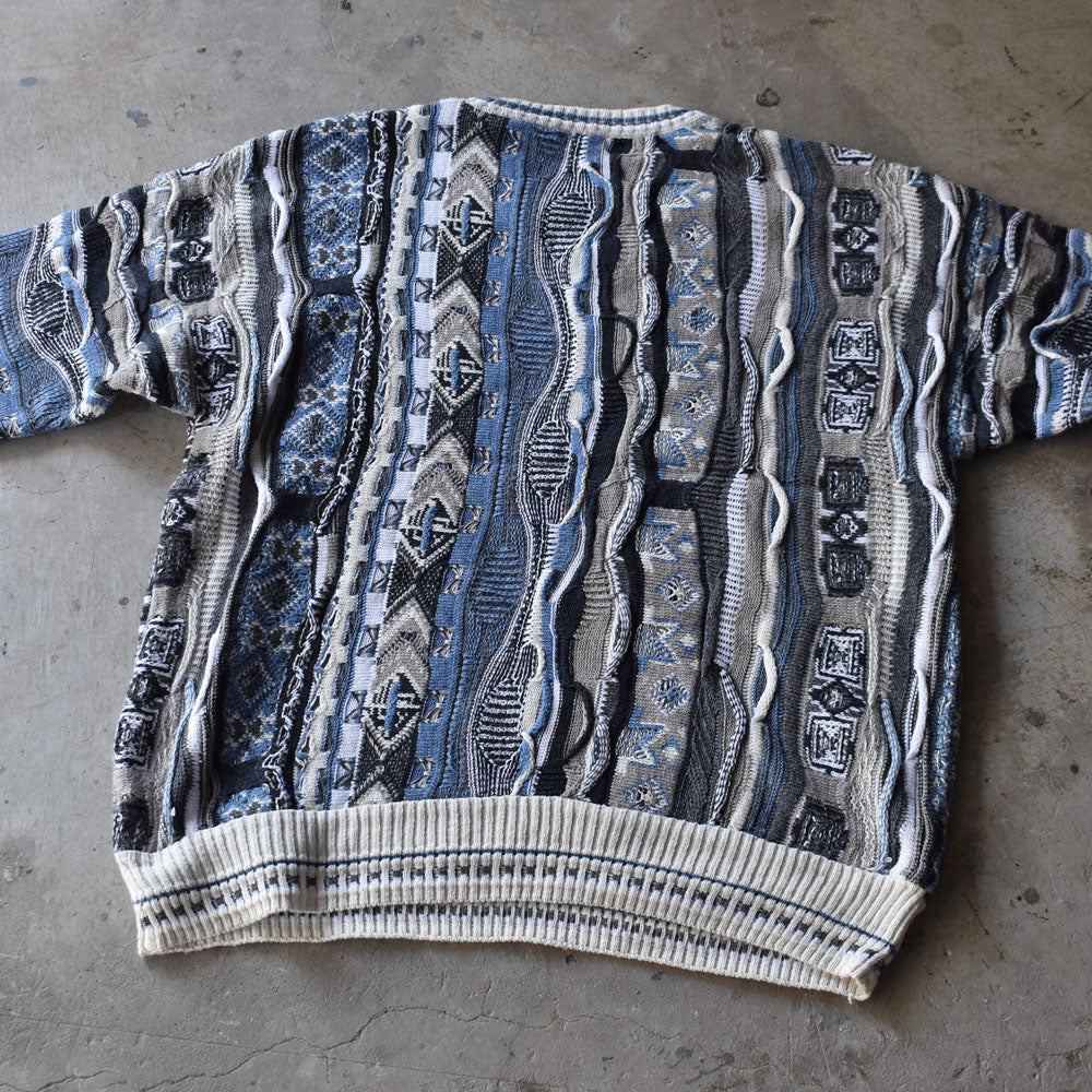90’s FLORENCE TRICOT 立体編み 3Dニット ニットセーター USA製 231027H
