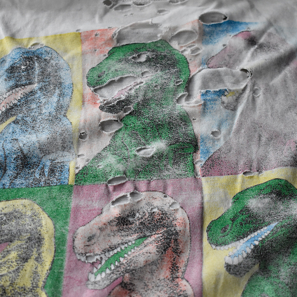90's ボロ! STANLEY DESANTIS Andy Warhol Type “ダイナソー“ カットオフ Tシャツ 250812H