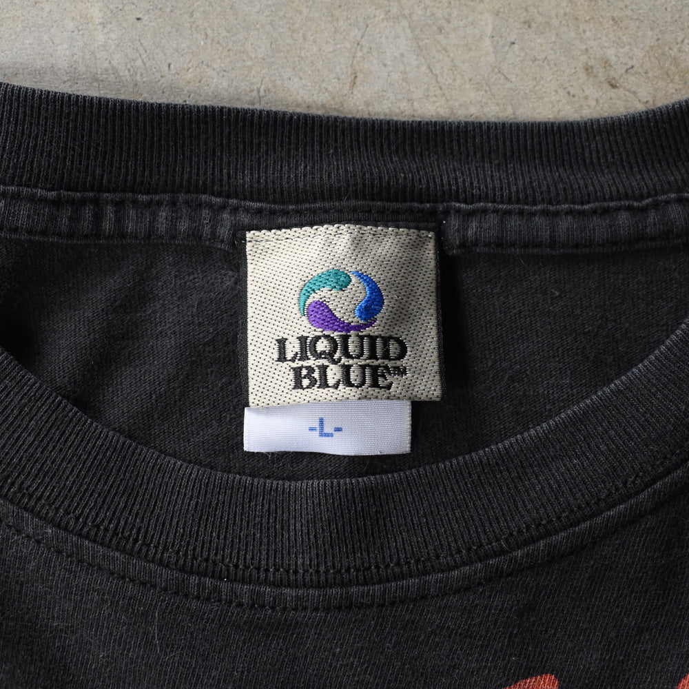 Y2K AC/DC “FOR THOSE ABOUT TO ROCK” Liquid Blueボディ ロック Tシャツ 250801