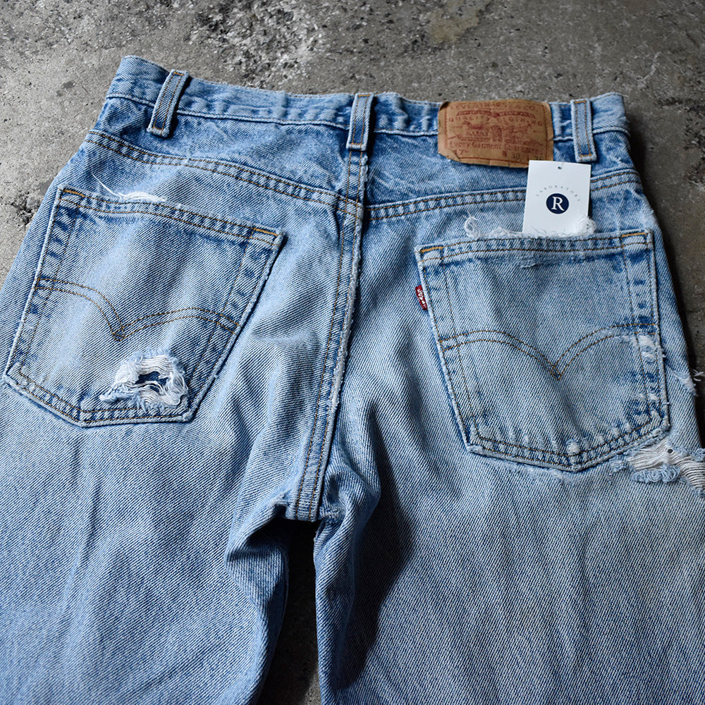 Y2K ダメージ! Levi's 517 ブーツカット デニムパンツ USA製 250723H
