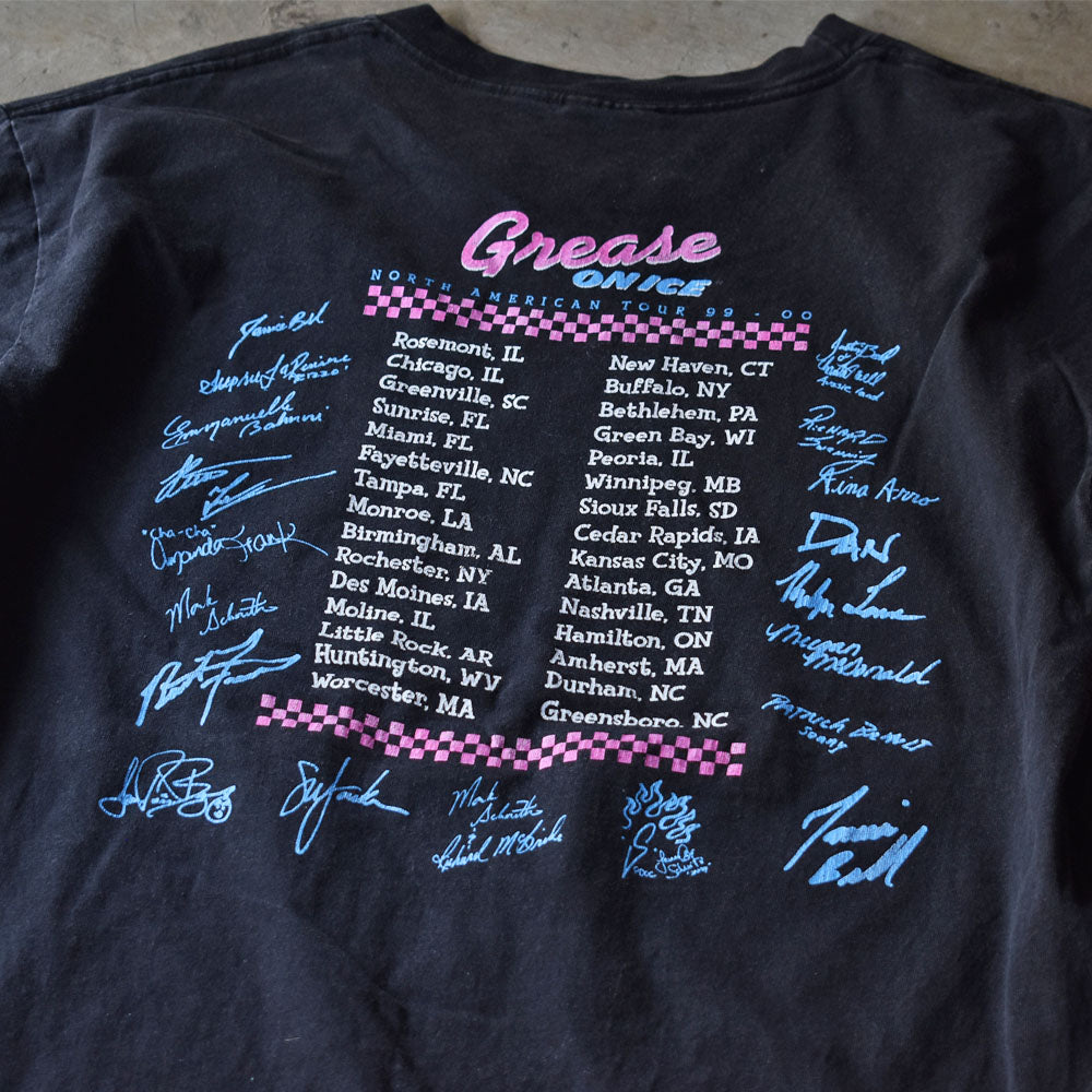 90-00’s “GREASE ON ICE” ミュージカル ムービー Tシャツ 240402