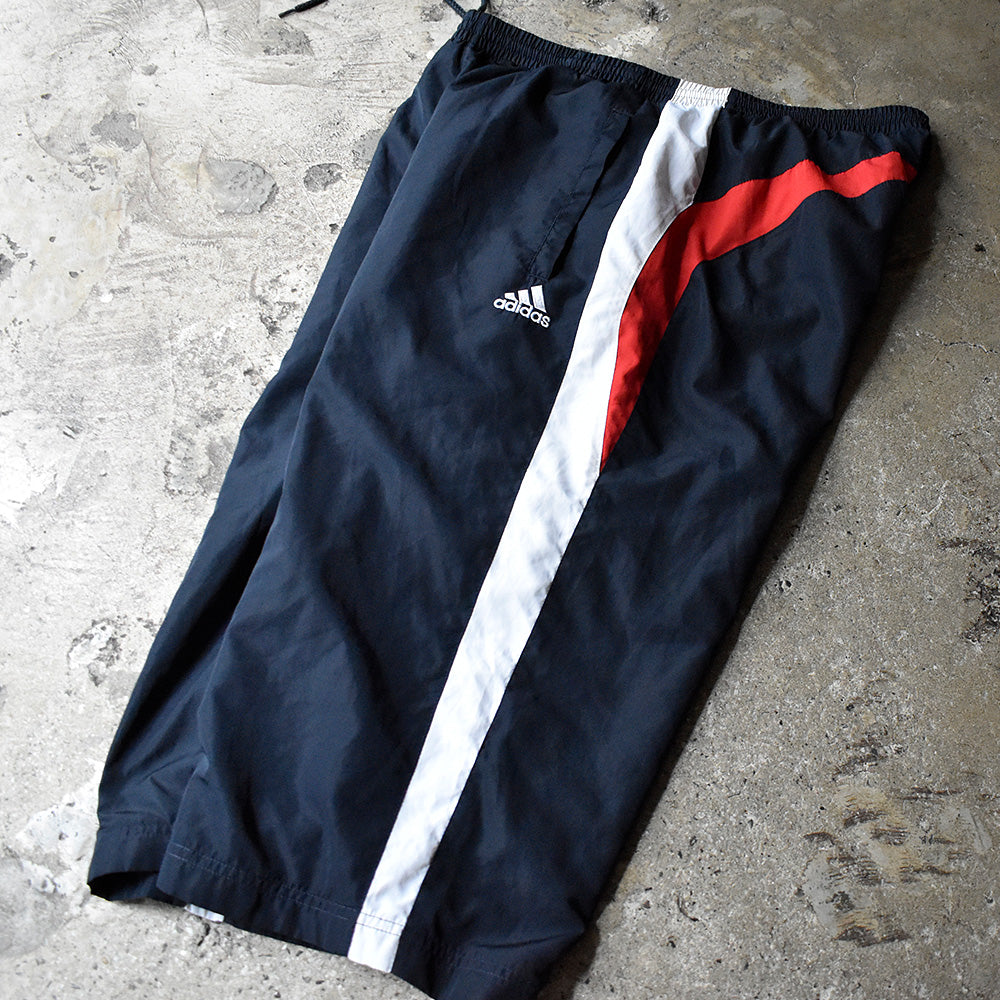 Y2K adidas “marijuana”ワッペン ナイロン スリークウォーターパンツ 250716H