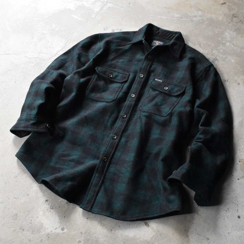 WOOLRICH バッファローチェック ウールシャツ 241002H