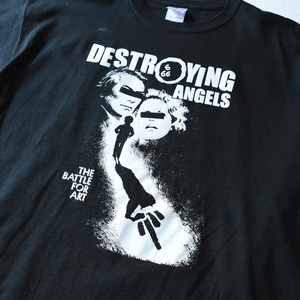 90’s デッドストック! Destroying Angels "The Battle for Art" アンダーグラウンド・ジン アート Tシャツ 250923