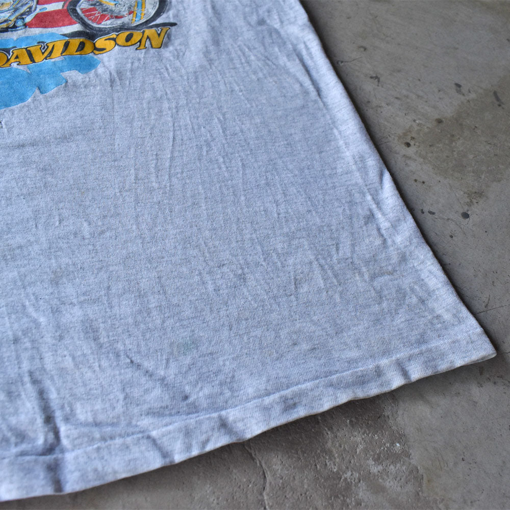 90’s Harley-Davidson 星条旗&イーグル バイク Tシャツ USA製 240723H