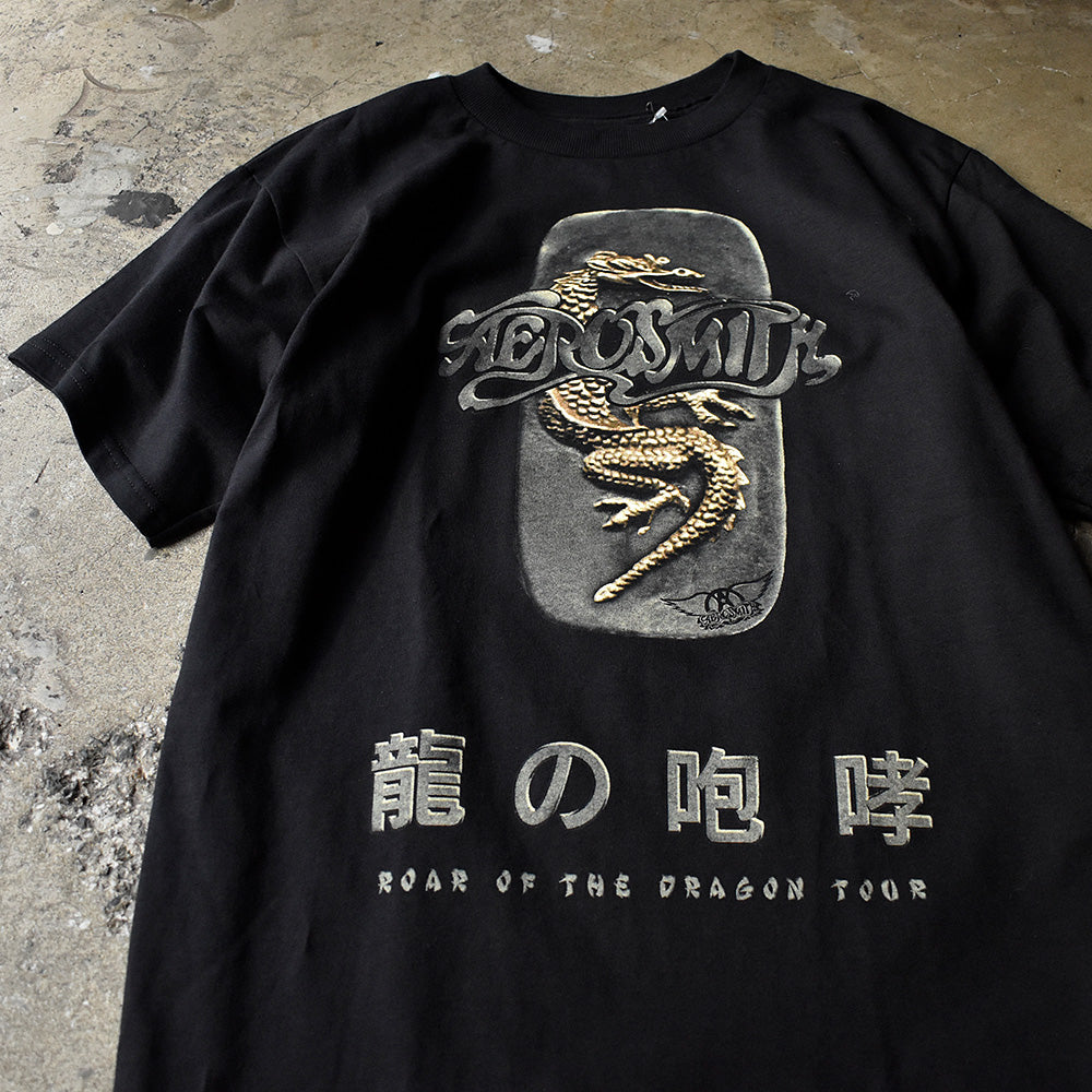 90's～ Aerosmith ROAR OF THE DRAGON “龍の咆哮” Japan Tour Tシャツ 240126HYY