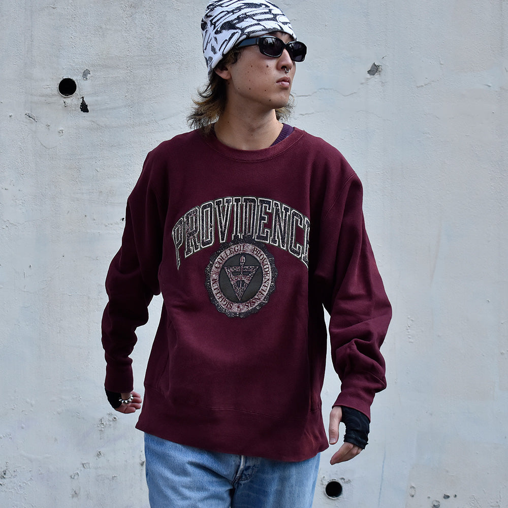 80's Champion “PROVIDENCE” リバースウィーブ スウェット USA製 231029H