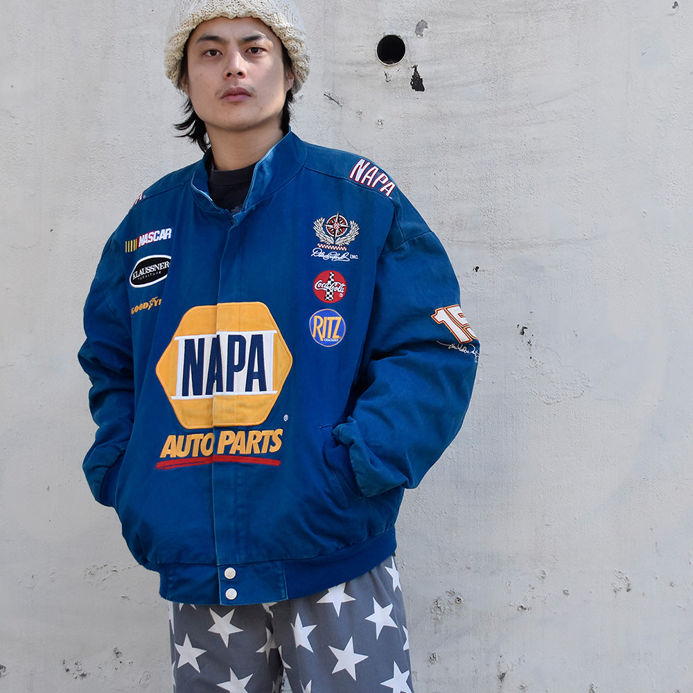 90's Chase Authentics RITZ/Colaワッペン! コットン レーシングジャケット big size! 231027H