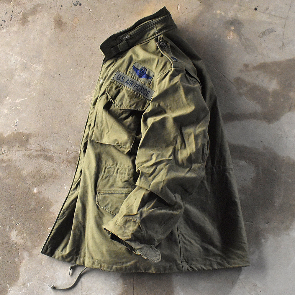 ’85 U.S.ARMY M-65 フィールドジャケット ワッペン付き! ブラスジップ 240320
