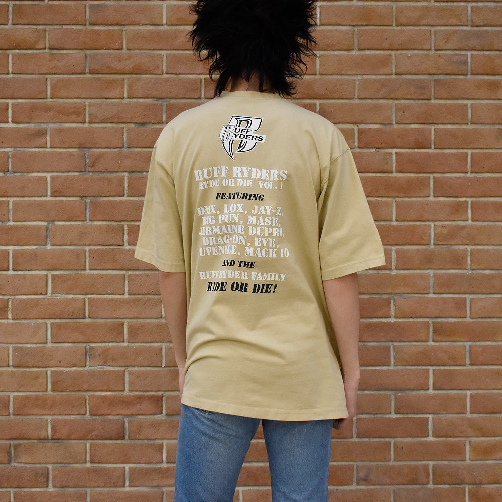 90's RUFF RYDERS “Ryde or Die Vol. 1” DMX/JAY-Z/MASE/EVE Rap Tシャツ 250417HT62