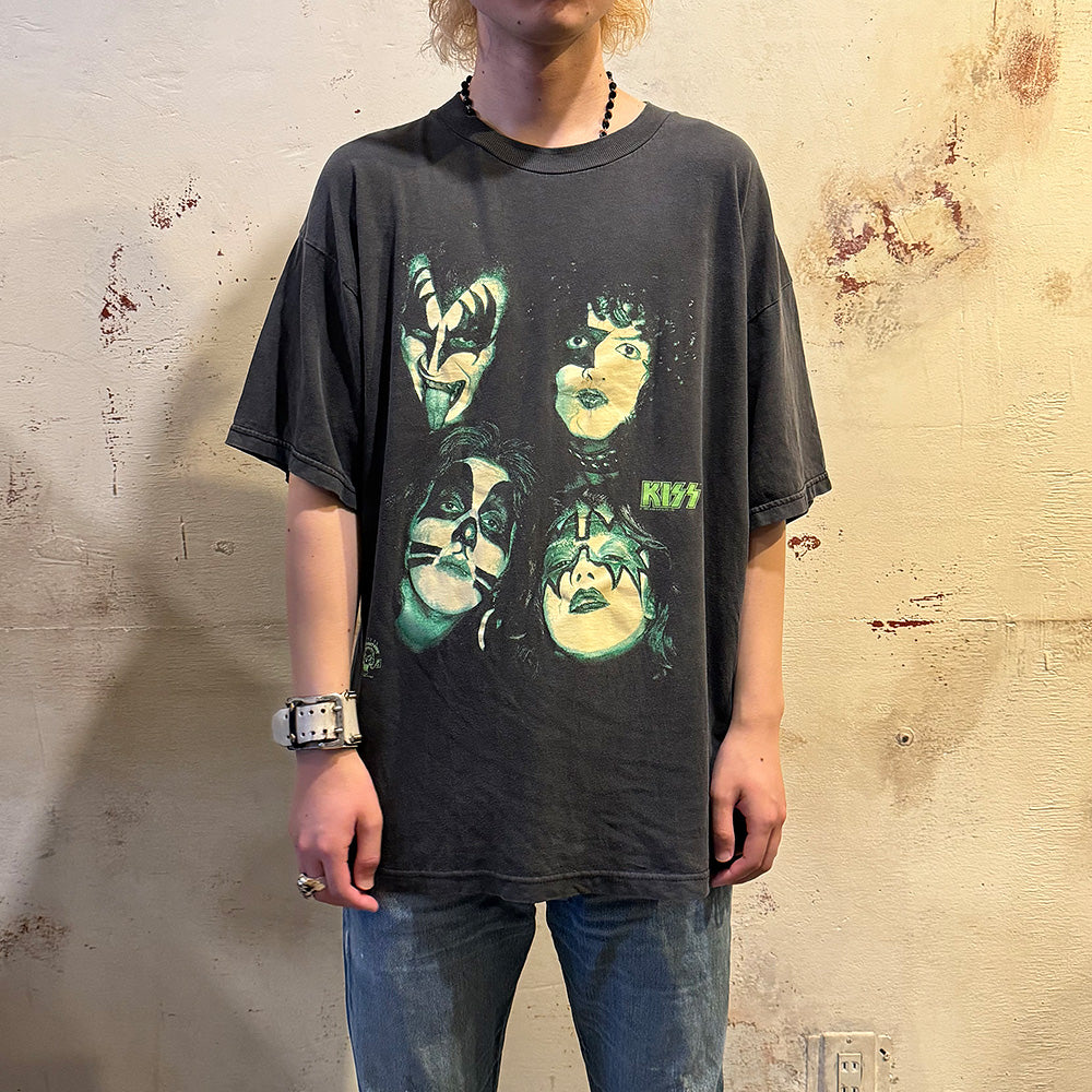 90's KISS フェイスプリント Tシャツ 240702H
