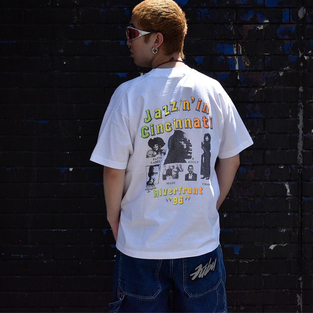 90’s “Cincinnati Jazz Festival '96” R Kelly/Patti LaBelle/Grover Washington/MAZE/CHAKA Tシャツ 250501H