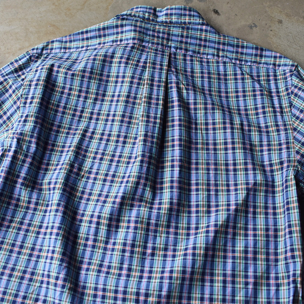 Ralph Lauren/ラルフローレン “SLIM FIT” タータンチェック ボタンダウンシャツ 230521