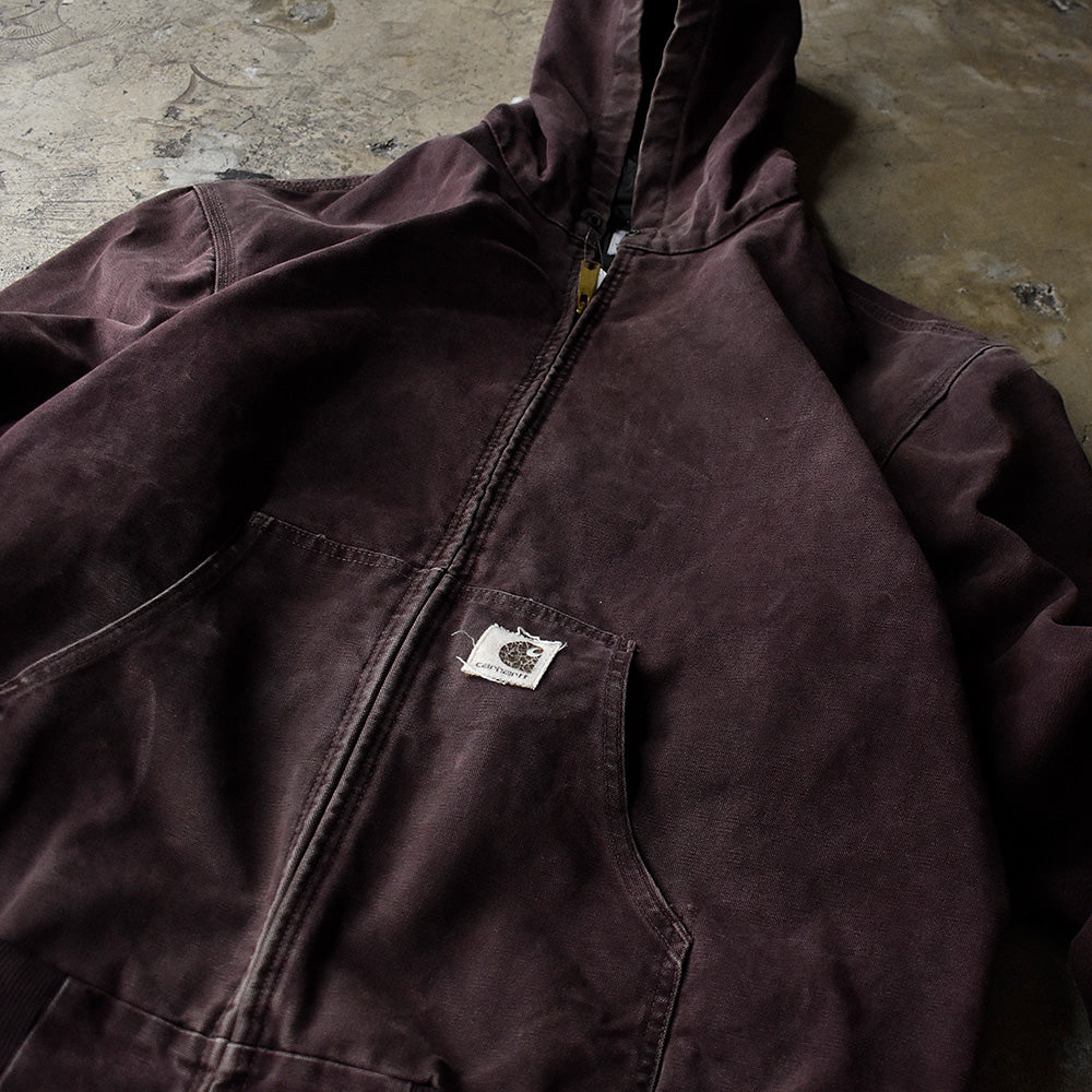 80's~ Carhartt/カーハート アクティブパーカー 星形ロゴ キルティングライナー USA製 230907H