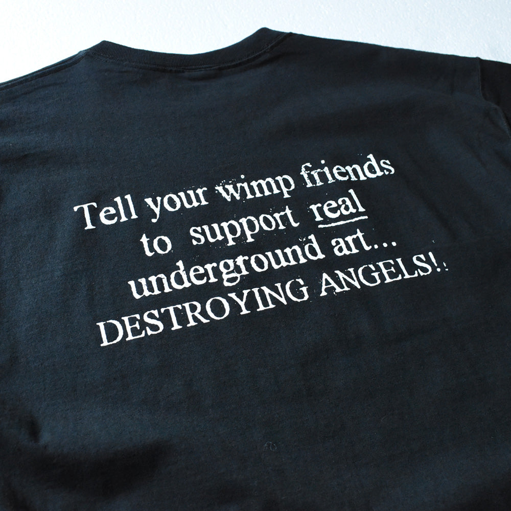 90’s デッドストック! Destroying Angels "The Battle for Art" アンダーグラウンド・ジン アート Tシャツ 250923