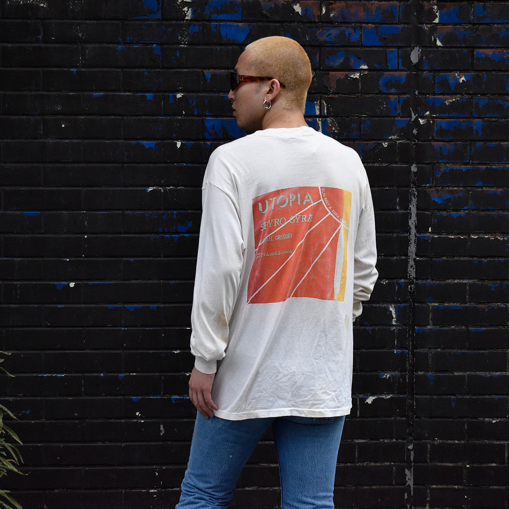 80's “May 6th On the Pond Umass Amherst“ Concert ロングスリーブTシャツ 240925H